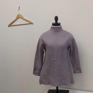 Tahari‎ side zip knit mock neck sweater size S